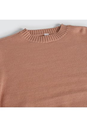 Saco Para Mujer Cuello Redondo Color Café  Marca Ostu #40330077