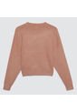 Saco Para Mujer Cuello Redondo Color Café  Marca Ostu #40330077 de Ostu