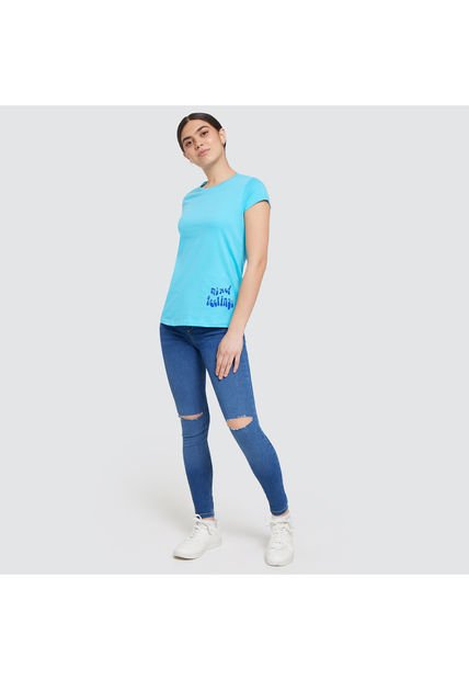 Jean Para Mujer Skinny Color Azul  Marca Ostu #40160249