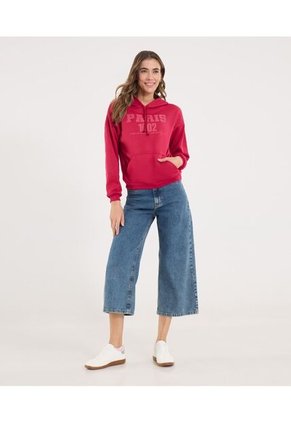 Buzo Para Mujer Hoodie Color Rojo Marca Ostu #40060461