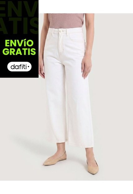 Jean Culotte Clean Mood  Para Mujer Crudo Ostu