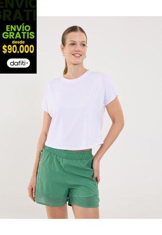 Camiseta Para Mujer Manga Sisa Cuello Redondo Color Blanco Marca Ostu #40092547 Ostu