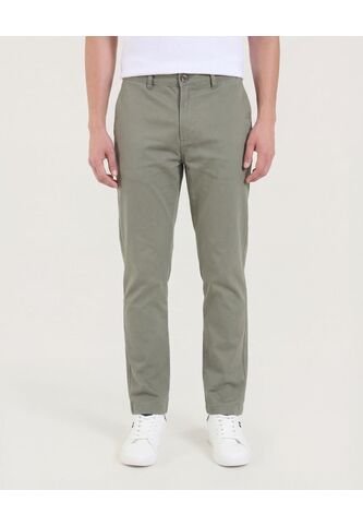 Pantalón  Para Hombre Chino Color Verde Marca Ostu #60070543 Ostu