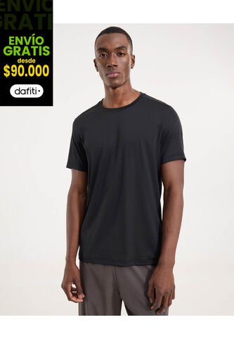 Camiseta Para Hombre Manga Corta Cuello Redondo Color Negro Marca Ostu #60091476 Ostu