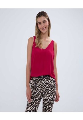 Blusa Para Mujer Manga Sisa Color Rojo Marca Ostu #40121044