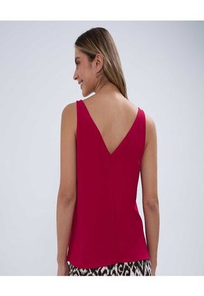 Blusa Para Mujer Manga Sisa Color Rojo Marca Ostu #40121044