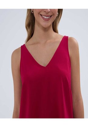 Blusa Para Mujer Manga Sisa Color Rojo Marca Ostu #40121044