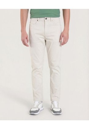 Pantalón Para Hombre 5 Bolsillos Color Beige Marca Ostu #60070544