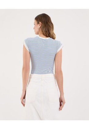 Body Para Mujer Manga Corta Color Crudo Marca Ostu #40200188