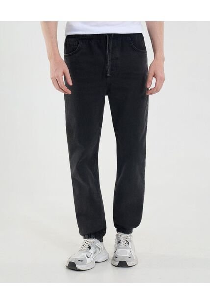 Jean Para Hombre Jogger Color Negro Marca Ostu #60160436