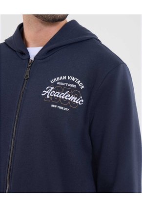 Buzo  Para Hombre Zipper Color Azul Marca Ostu #60060607