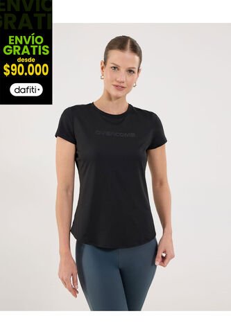 Camiseta Para Mujer Manga Corta Cuello Redondo Color Negro Marca Ostu #40092535 Ostu