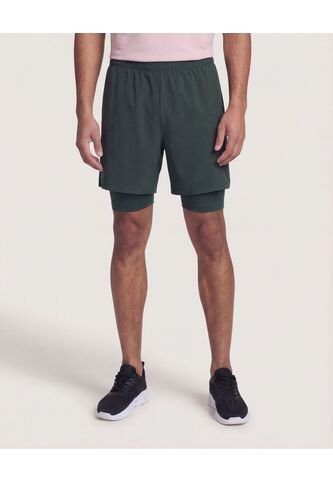 Bermuda  Para Hombre Deportiva Corto Color Verde Marca Ostu #60100504 Ostu