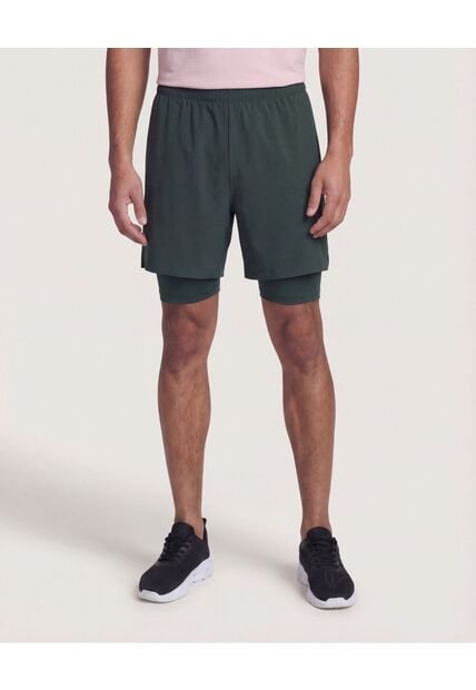 Bermuda  Para Hombre Deportiva Corto Color Verde Marca Ostu #60100504