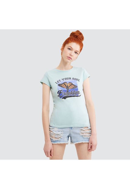 Short Para Mujer Relax Color Azul  Marca Ostu #40190150