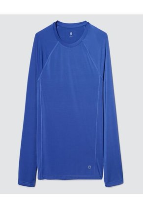 Camiseta Para Hombre Manga Larga Color Azul Marca Ostu #60091124