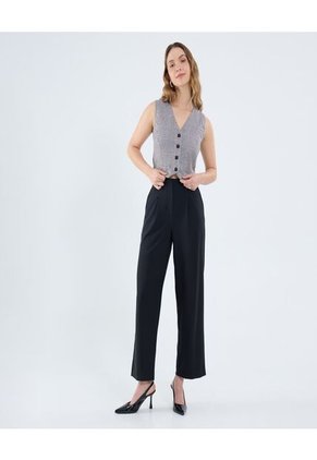 Chaleco Para Mujer Plano Color Café Marca Ostu #40250021