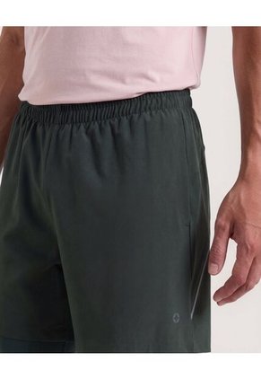 Bermuda  Para Hombre Deportiva Corto Color Verde Marca Ostu #60100504