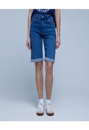 Bermuda Para Mujer  Color Azul  Marca Ostu #40100077