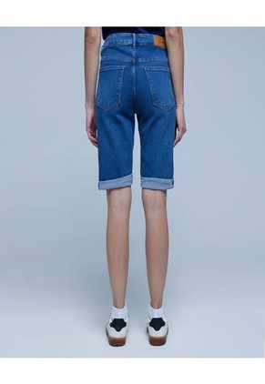 Bermuda Para Mujer  Color Azul  Marca Ostu #40100077