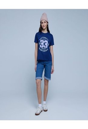 Bermuda Para Mujer  Color Azul  Marca Ostu #40100077