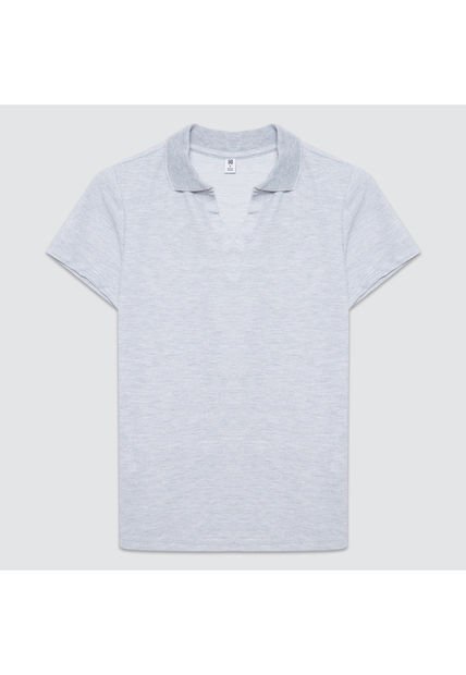 Polo Para Mujer Manga Corta Color Gris  Marca Ostu #40110137