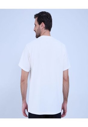 Camiseta Para Hombre Manga Corta Color Crema Marca Ostu #60091521