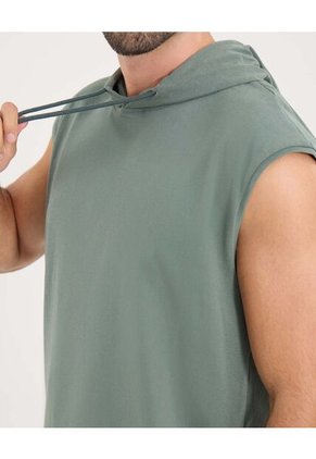 Camiseta Para Hombre Manga Sisa Cuello Redondo Color Verde Marca Ostu #60091695