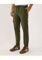 Pantalón Para Hombre Jogger Color Verde Marca Ostu #60070511 de Ostu