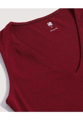 Body  Para Mujer Manga Sisa Color Vino Marca Ostu #40200222