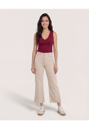 Body  Para Mujer Manga Sisa Color Vino Marca Ostu #40200222