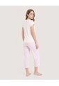 Pijama Capri Floral Relax  Para Mujer Marfil Ostu de Ostu