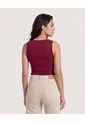 Body  Para Mujer Manga Sisa Color Vino Marca Ostu #40200222 de Ostu