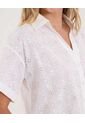 Blusa Para Mujer Manga Corta Color Crudo Marca Ostu #40121175 de Ostu
