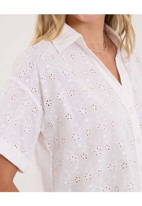 Blusa Para Mujer Manga Corta Color Crudo Marca Ostu #40121175