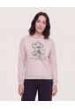Hoodie Sombrerero Tea Time  Para Mujer Beige Ostu de Ostu