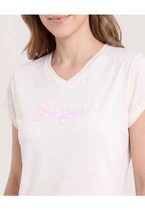 Pijama Capri Floral Relax  Para Mujer Marfil Ostu