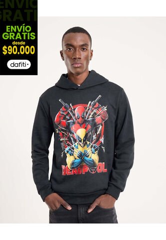 Hoodie Estampado DeadPool  Para Hombre #60060578 Ostu Ostu