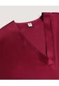 Blusa  Para Mujer Manga Corta Color Vino Marca Ostu #40121277 de Ostu