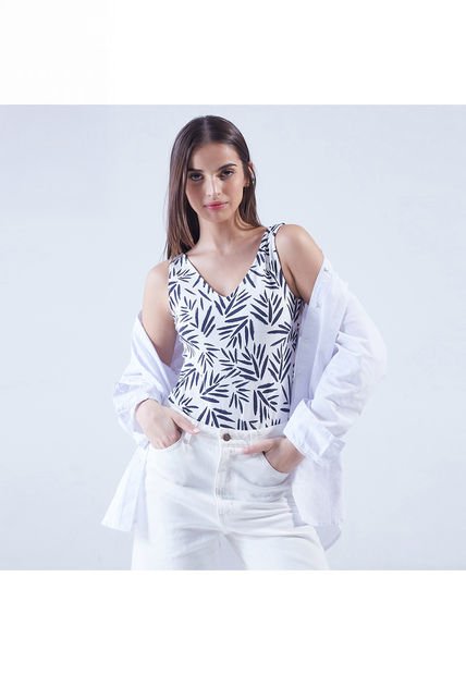Body Para Mujer Manga Sisa Color Azul  Marca Ostu #40200084