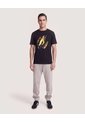 Camiseta Abstract Avengers  Para Hombre Negro Ostu de Ostu