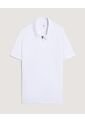 Polo  Para Hombre Cuello Maquina Sin Bolsillo Color Blanco Marca Ostu #60110886 de Ostu
