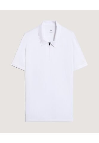Polo  Para Hombre Cuello Maquina Sin Bolsillo Color Blanco Marca Ostu #60110886 Ostu
