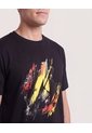 Camiseta Abstract Avengers  Para Hombre Negro Ostu de Ostu