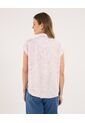 Camisa Para Mujer Manga Corta Color Lila Marca Ostu #40010338 de Ostu