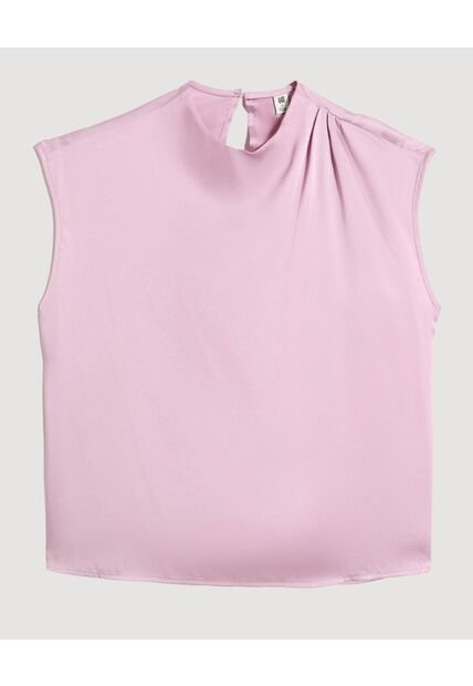Blusa  Para Mujer Manga Corta Color Rosa Marca Ostu #40121269