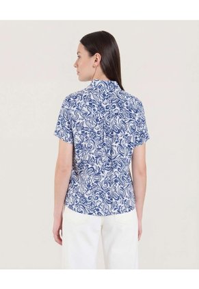 Camisa Manga Corta  Para Mujer Crudo Ostu