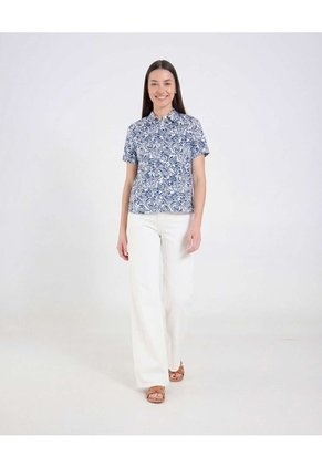 Camisa Manga Corta  Para Mujer Crudo Ostu
