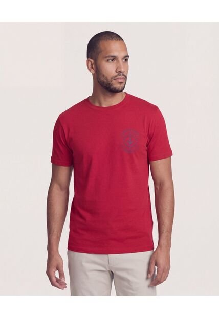 Camiseta  Para Hombre Manga Corta Cuello Redondo Color Naranja Marca Ostu #60091898