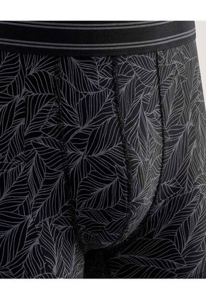 Boxer  Para Hombre Filete Corto Algodón Color Negro Marca Ostu #60000540